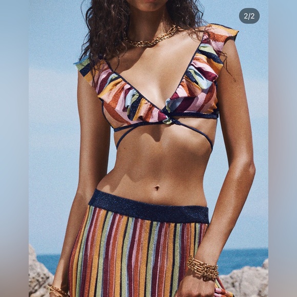 Zimmermann Multicolor Striped Skirt and Top set - Picture 2 of 9